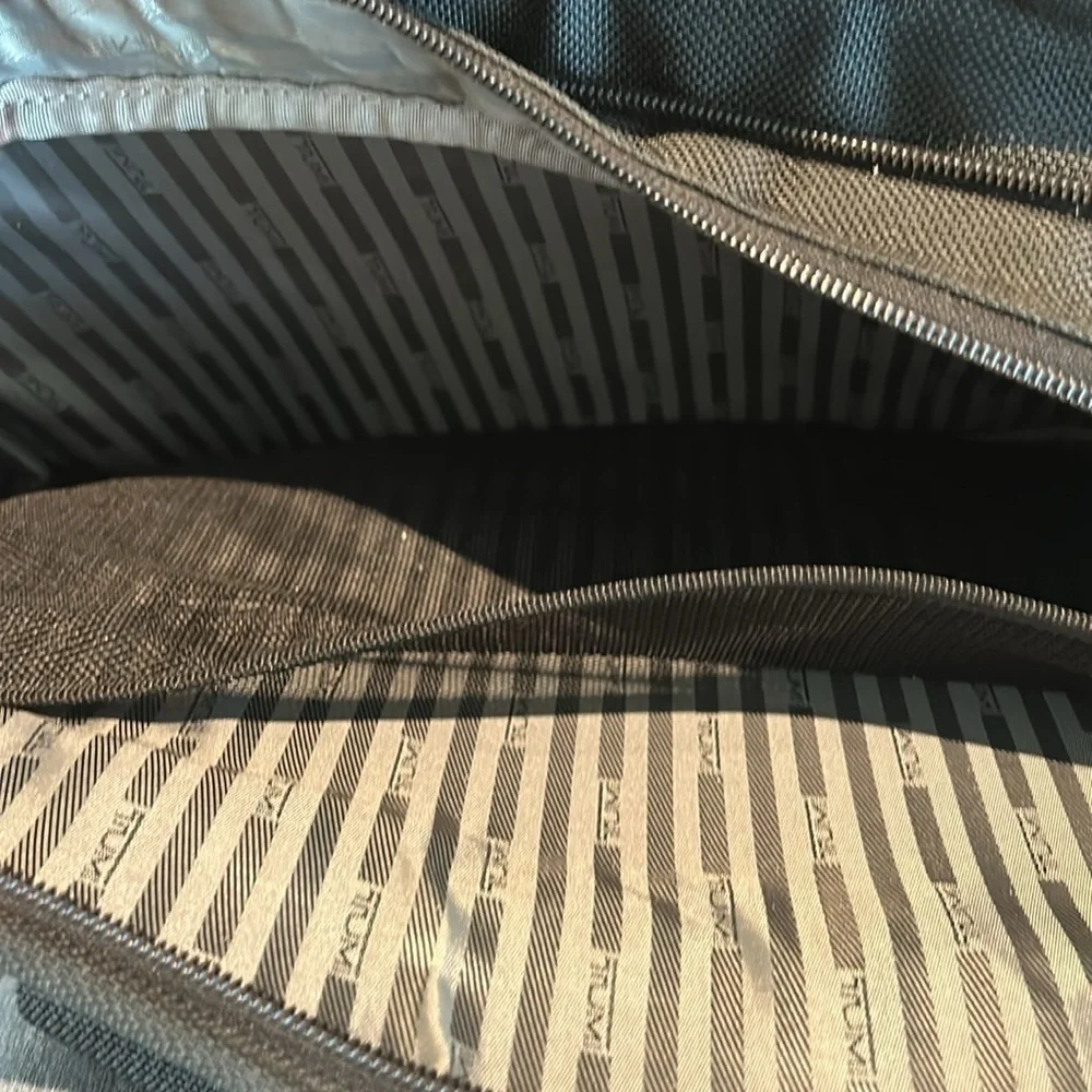 TUMI Alpha Black Ballistic Expandable Laptop Business Briefcase